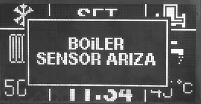 boiler sensor arizasi